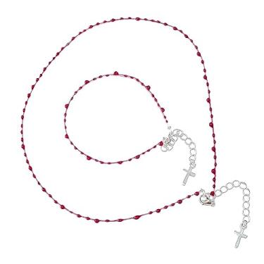 Imagem de Blue Drop Colar gótico pingando gota de sangue e cruz, joias femininas criativas, góticas, punk, hip hop, vampiro, gargantilha, pulseira, baile de máscaras de Halloween, acessórios para fantasia, Set,