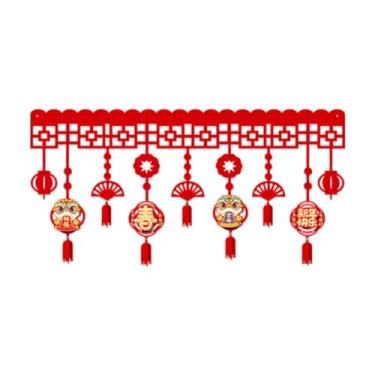 Imagem de rockible Guirlanda de faixa de ano novo chinês 2025, decoração de festival de primavera de, pingente de feltro, suprimentos para festa, pendurado na, Style D