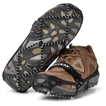 Imagem de Yaktrax Pro Chuteiras de tração para caminhada, corrida ou caminhada na neve e gelo, Grande (Tamanho do Calçado: Feminino 44-46/Masculino 43-46), Preto, Large
