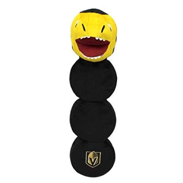 Imagem de Pets First NHL Mascote de brinquedo longo PET para cães e gatos com 4 esqueletos internos em pelúcia macia, Las Vegas Golden Knights (LVK-3226)