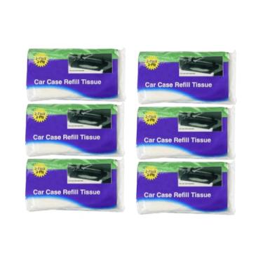 Imagem de Refil para viseira de carro, 3 camadas, lenços umedecidos, 18 refis (6 sacos)