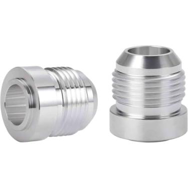 Imagem de 10AN solda macho no encaixe do batom, solda de óleo combustível no encaixe (alumínio 2 peças)