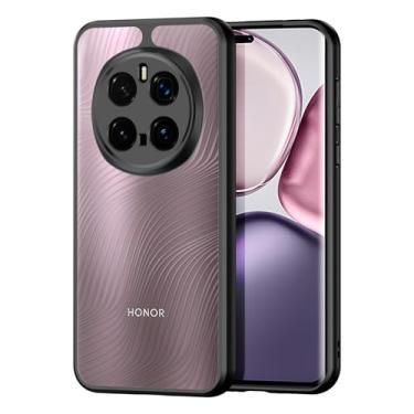 Imagem de MOOISVS Capa para celular Honor Magic 7 Lite/X9c/X60 Pro, hidrofóbico, antidesbotamento, antiimpressões digitais, à prova de choque, serve para Honor Magic 7 Lite/X9c/X60 Pro, preto transparente