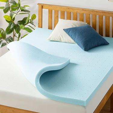 Imagem de Best Price Mattress Colchão Queen de espuma viscoelástica de gel ventilada de 5 cm, azul