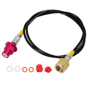 Imagem de HMKUGO Mangueira adaptadora de conector rápido para máquina de refrigerante, 152 cm para tanques de armazenamento de CO2 compatível com a série Terra DUO Art Gaia