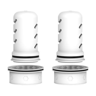 Imagem de MARRIOTTO Filtro de água de substituição para dispensador LS Home 18 xícaras/jarra de vidro 7 xícaras/jarra de plástico 10 xícaras/jarra de plástico 7 xícaras, 2 microfiltros de membrana e 2 filtros