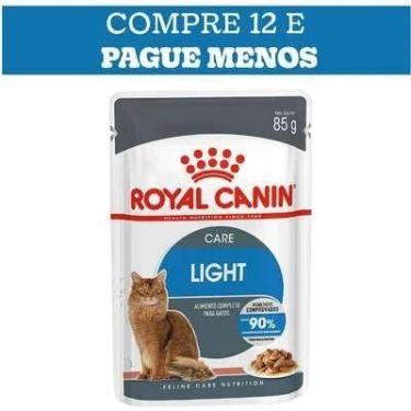 Imagem de Ração Úmida Royal Canin Sachê Light Para Gatos Adultos 85g