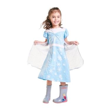 Imagem de Theo e Olivia, Vestido Infantil Fantasia Martina Princesa Elsa Frozen Tamanho:6
