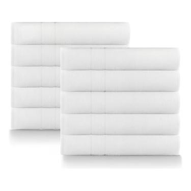 Imagem de Teka Kit de Toalhas de Banho Hotel Profiline Monaco, 8 Peças, Branco