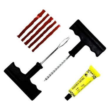 Imagem de Kit de Reparo para Pneu, Macarrão para Pneus, Compatível com Carro, Moto e Bicicleta, Tubeless, Automotivo