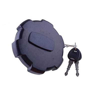 Imagem de Tampa de combustível com trava tampa de tanque de combustível tampa de gás preta 20392751 substituição para carregador de caminhão