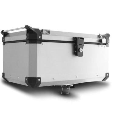 Imagem de Baú Alumínio Escovado Top Case 56 Litros Super Adventure Universal par