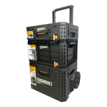 Imagem de Kit 3 Módulos Caixas de Ferramentas Stacktech Toughbuilt