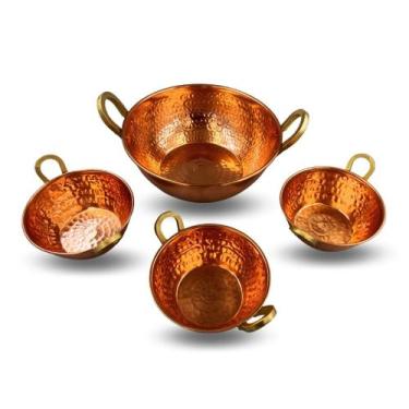 Imagem de Kit Tachos para Brigadeiro, tacho de 3 litros e 3 tachos de 500 ml  - 