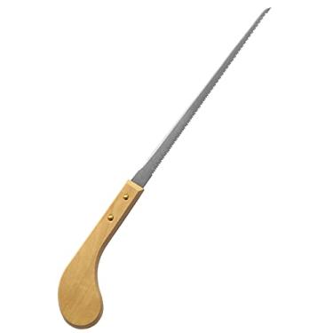 Imagem de RANSHOU Serra de fechadura com lâmina longa de 19 cm feita no Japão, serra japonesa para madeira, compensado, drywall, sheetrock, placa de gesso, placa de gesso, poda de bonsai, marcenaria, cabo de