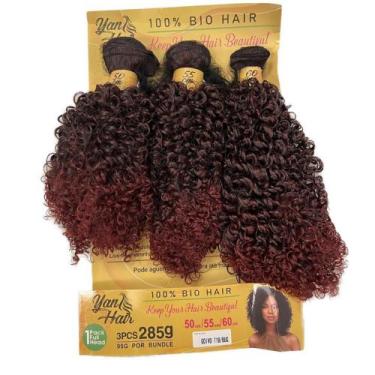 Imagem de Cabelo Govoi Bundles Bio Fibra Premiun Cacheado Curto - GM Hair, [1B/B
