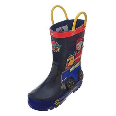 Imagem de Botas de chuva infantis Josmo Nickelodeon Patrulha Canina impermeáveis para meninos, Azul, 7-8 Toddler