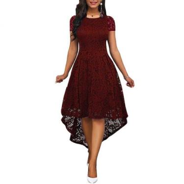 Imagem de Vestido Plus Size Renda Noite Madrinha Formatura - ShoopWeb, XXG