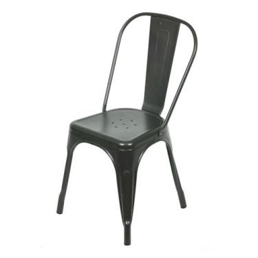 Imagem de Cadeira Industrial Em Aço Metal Tolix Bronze Para Mesa Sala De Jantar 