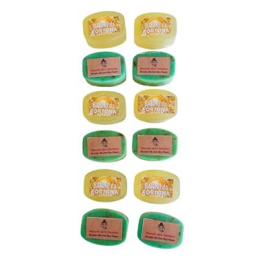 Imagem de Kit 6 Mini Sabonetes Abre Caminhos e 6 Mini Banho da Fortuna, 50g Cada