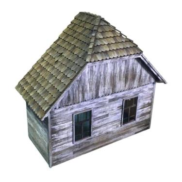 Imagem de Almencla Modelo de construção da casa Kit DIY 1/35 escala, sem pintura, para o layout de micro paisagem