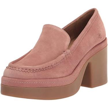 Imagem de ZODIAC Plataforma feminina Dorit Slip-ons, Camurça rosa Nougat, 9