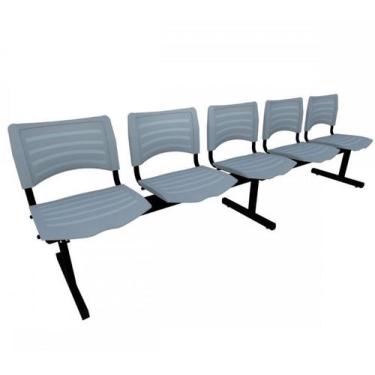 Imagem de Longarina polipropileno de alta resistencia/plastico 5 lugar - MOVEIS 