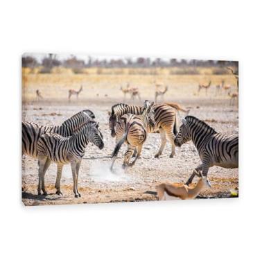 Imagem de Imagens de animais em preto e branco para decoração de parede zebra corrida animal preto e branco africana imagem de cavalo pintura de arte de parede zebra decoração de parede para sala de estar 75 x
