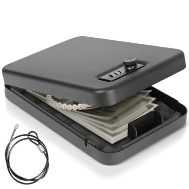 Imagem de Cofre Portatil, Cofre Forte Portátil, Cofre Portátil Maleta,Cofre Portátil para Viagem, Caixa para Valores com Segredo