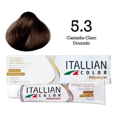 Imagem de Coloração 5.3 Castanho Claro Dourado  Itallian Color