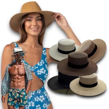 Imagem de Chapéu Palha Praia Casual Masculino Feminino AB MÉDIA PANAMÁ 328 - IRO