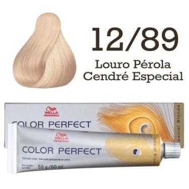 Imagem de Coloração 12/89 Louro Pérola Cendré Especial Color Perfect  Wella Prof