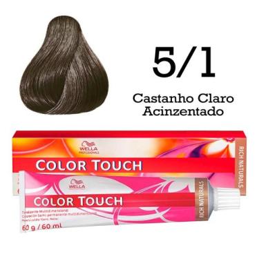 Imagem de Tonalizante 5/1 Castanho Claro Acinzentado Color Touch  Wella Professi