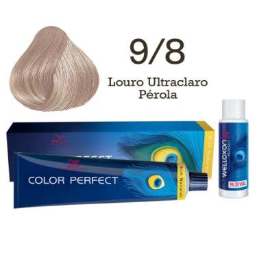 Imagem de Coloração Color Perfect 9/8 Louro Ultraclaro Pérola + Ox 30  Wella - W