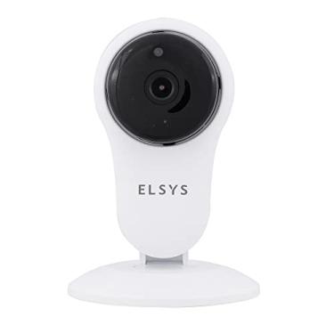 Imagem de Câmera de Segurança Inteligente Wi-Fi Fixa, Full HD, 1080p, Elsys, ESC-WY3F, Branca – Compatível com Alexa