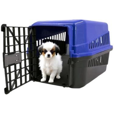 Imagem de Caixa De Transporte N2 Pet Viagem p/Cachorros Gatos Coelhos (Azul)