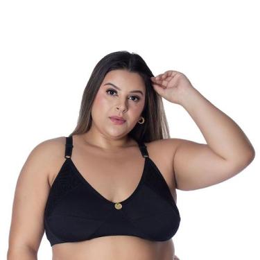 Imagem de Sutiã Sem Bojo Plus Size Lu  IMI Lingerie com Renda Reforçada e Confor