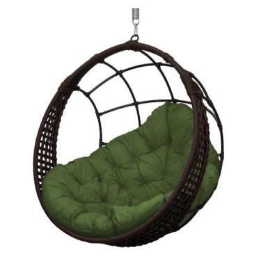 Imagem de Cadeira Balanço Ninho Suspenso em Corda Náutica Luxo - Acesse Móveis, 