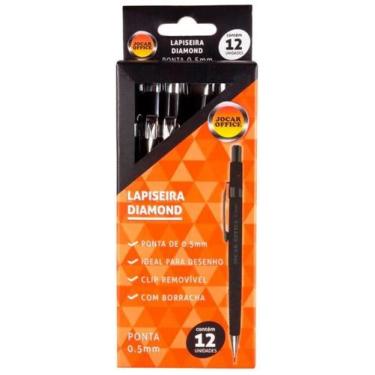 Imagem de Lapiseira Triangular Tecnica 0,5Mm Preto C/12 Jocar Office