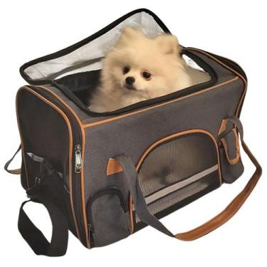 Imagem de Bolsa Mochila Pet Caixa Transporte Cachorro Gato Avião - guau
