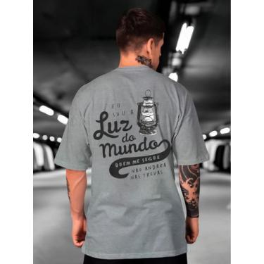 Imagem de Camiseta Oversized Luz do mundo Masculina e Feminina Lançamento Method