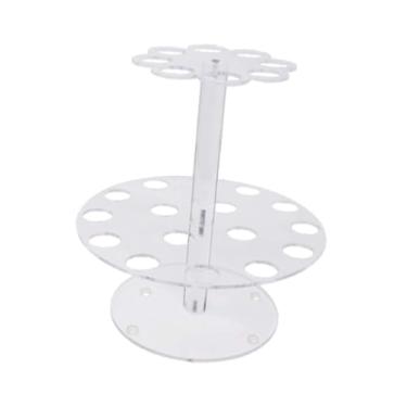 Imagem de ＫＬＫＣＭＳ Suporte de acrílico para casquinha de sorvete, suporte para cupcakes, criativo e resistente para sorvete transparente para buffet de festa em casa,