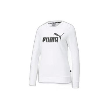 Imagem de Moletom Puma Essentials Crew Neck Feminino Branco PP-Feminino