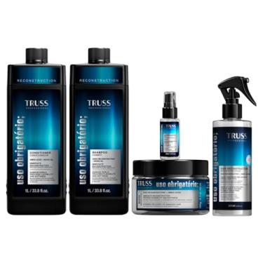 Imagem de Kit Truss com Shampoo + Condicionador 1L, Máscara, Finalizador e Óleo 30ml