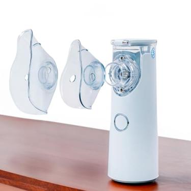 Imagem de Inalador Nebulizador Portátil, 17ml, USB ou 2 Pilhas AA, com 2 Máscaras