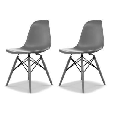 Imagem de Conjunto com 2 Cadeiras Eames DSW Konkret - Mobly