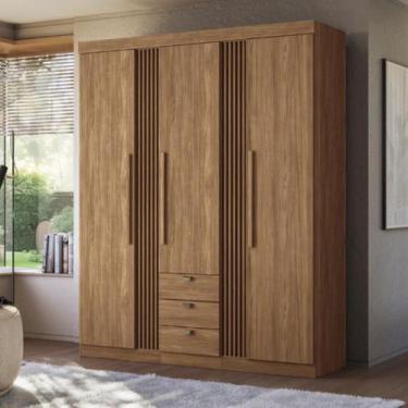 Imagem de Guarda Roupa 4 Portas Amazonas 4.4 Jatoba - CASA H