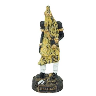 Imagem de Imagem Iemanjá Iansã Oxalá obaluaê Exu pomba gira orixás diversos modelos resina 15 cm (Obaluaê)