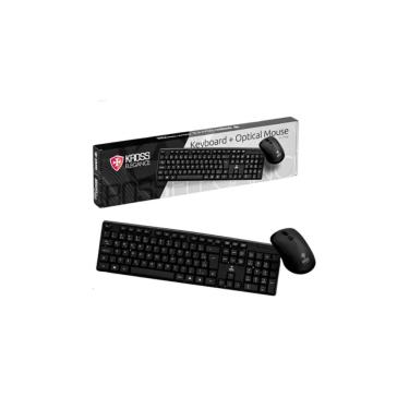 Imagem de Kit De Teclado E Mouse Com Fio Kross Cor Preto Ke-km400