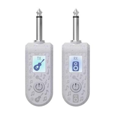 Imagem de predolo Transmissor E Receptor de Guitarra, Adaptador de Microfone Profissional XLR para Guitarra Elétrica, Instrumentos Musicais, Alto-falantes, Amplificador, Conjunto Branco a